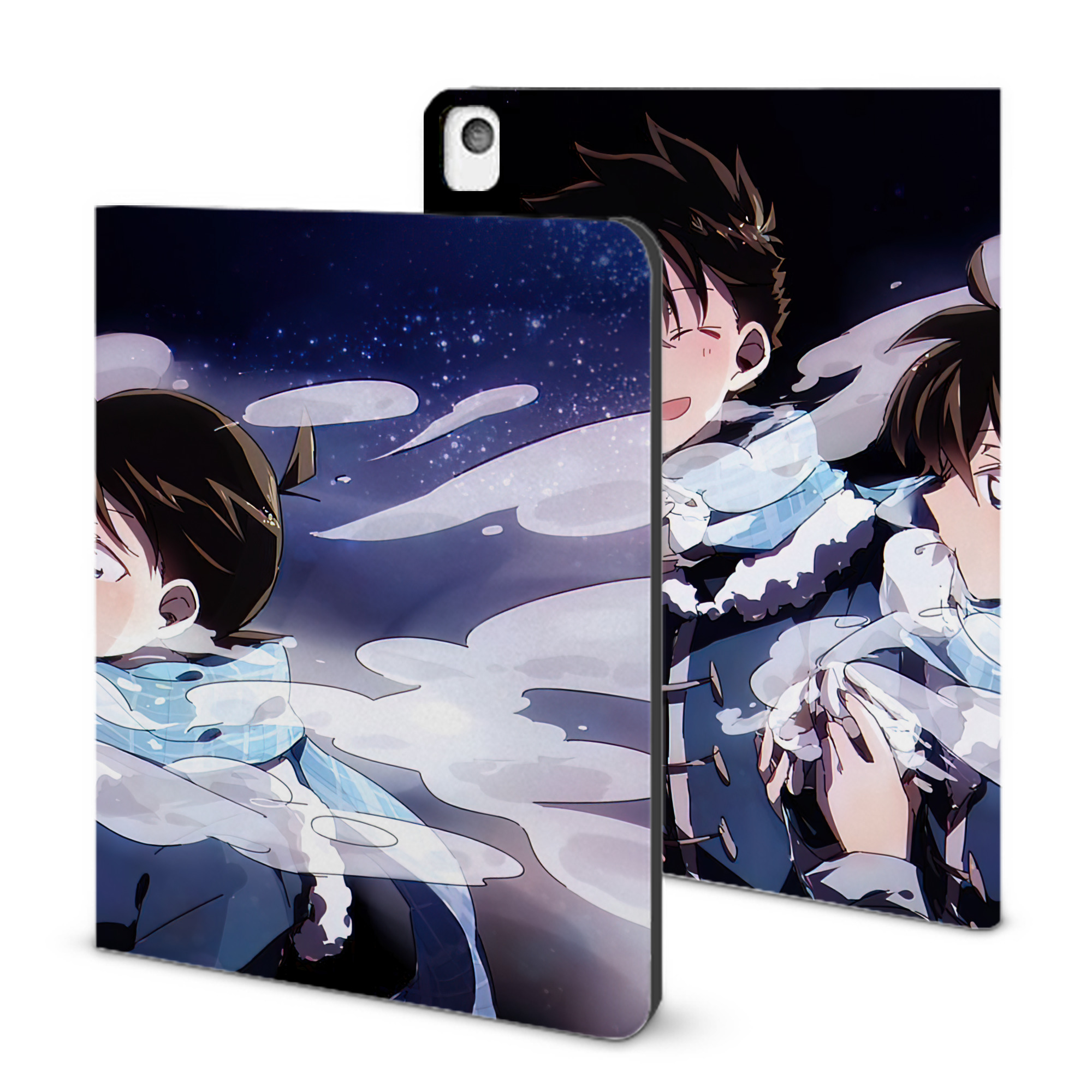 （画像用） 名探偵コナン Detective Conan IPadケース ペンホルダー付き ブックスタイルデザイン